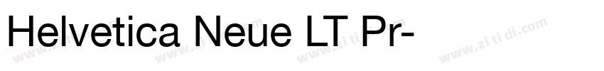 Helvetica Neue LT Pr字体转换